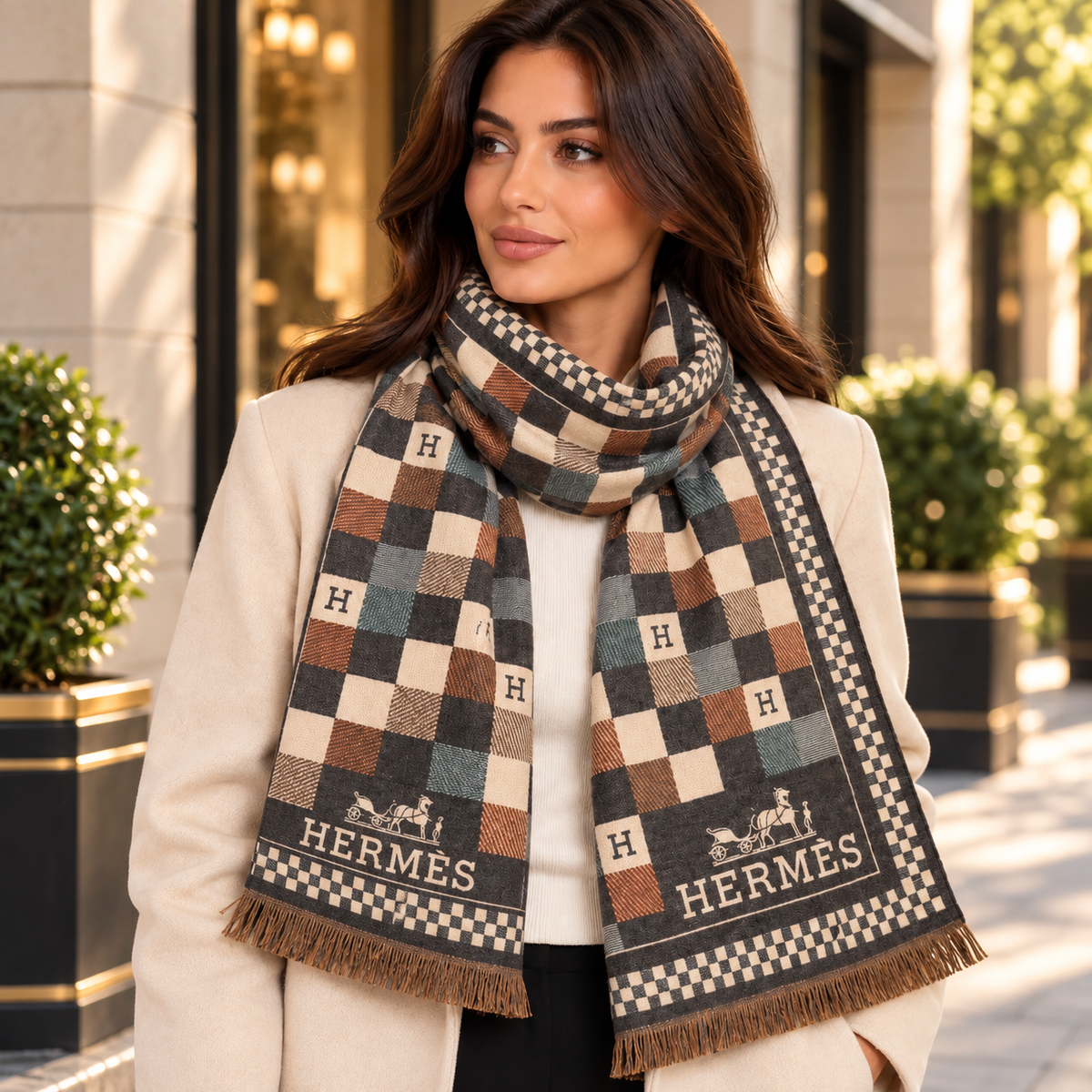Hermès Heritage scarf
