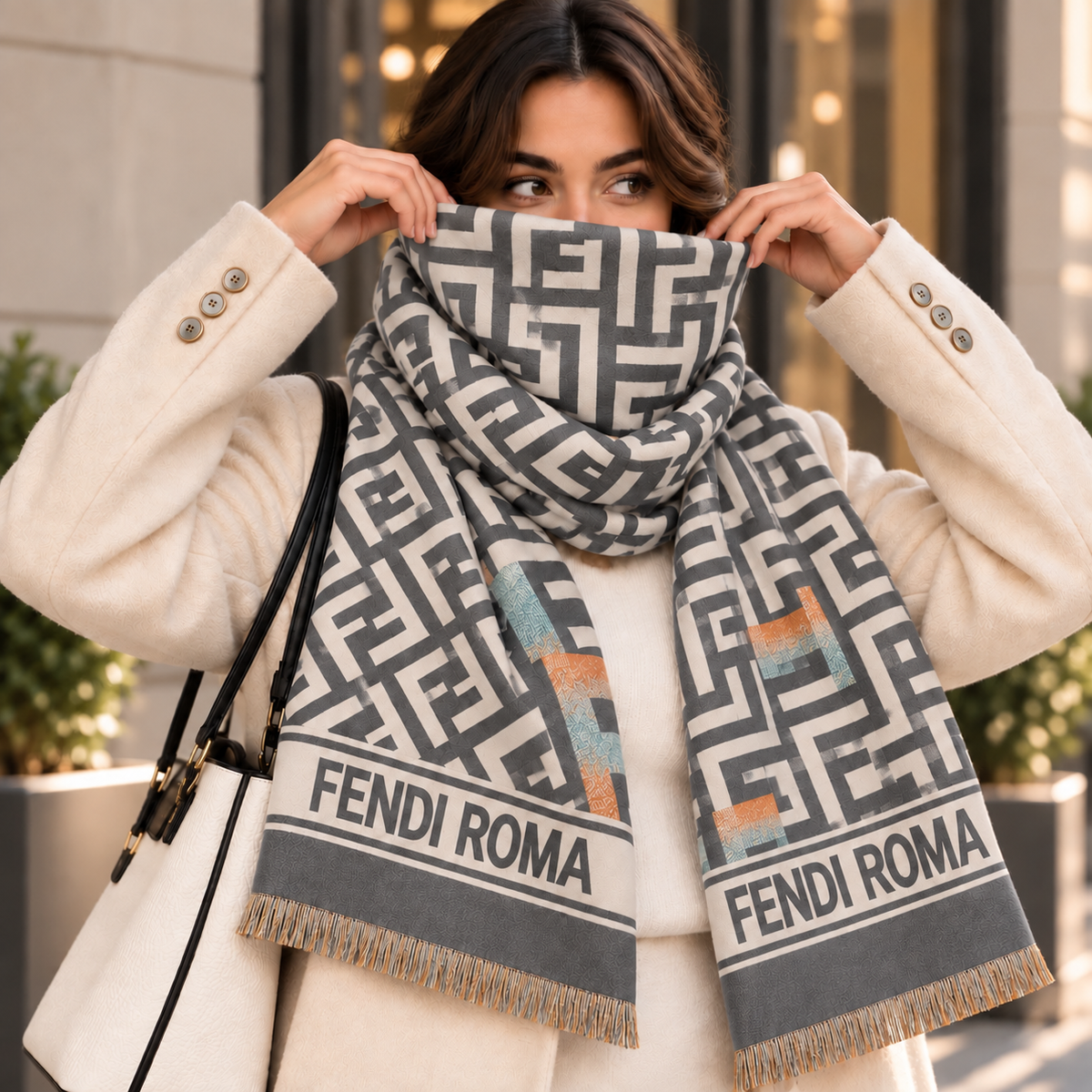 FENDI ROMA heritage scarf