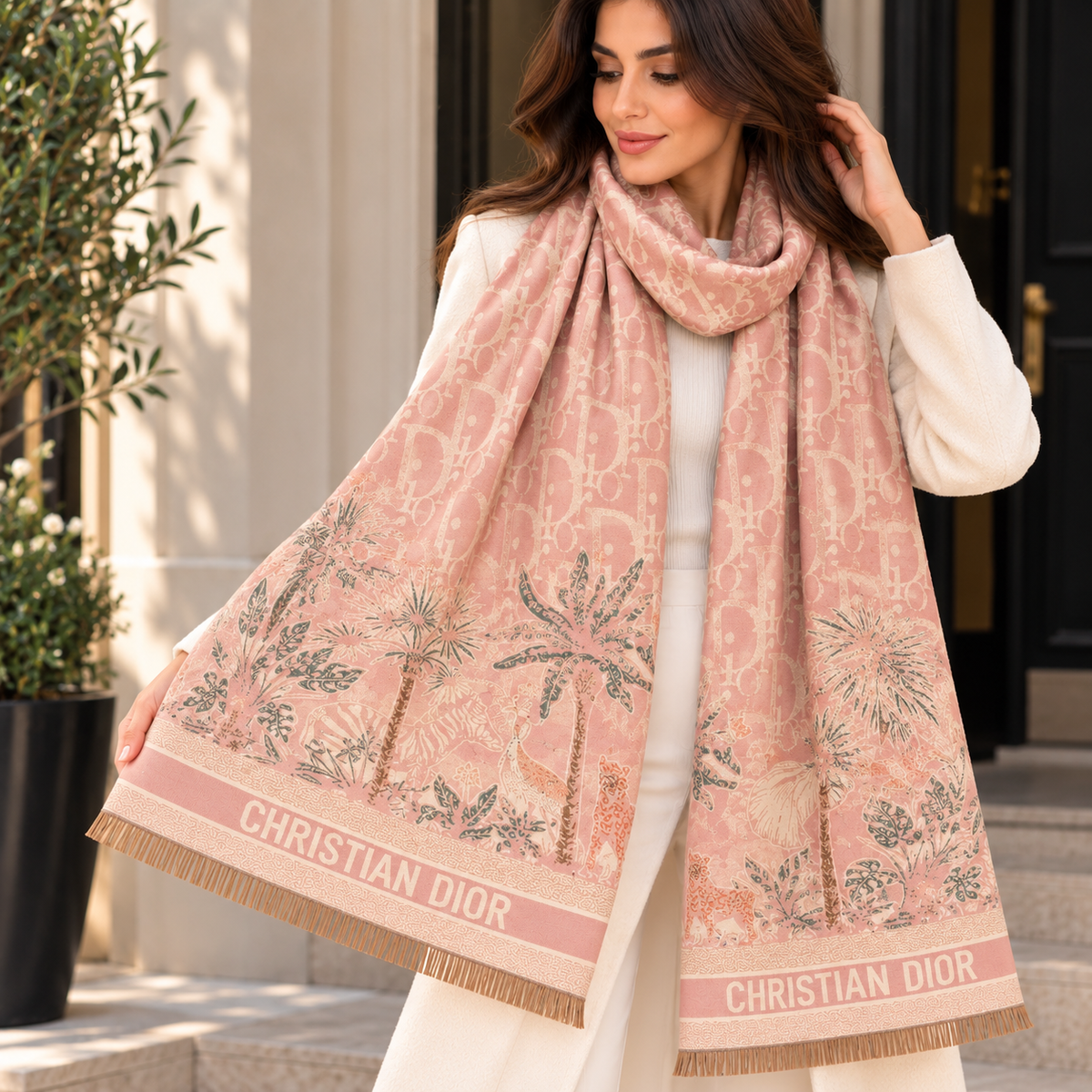 CHRISTIAN DIOR heritage scarf