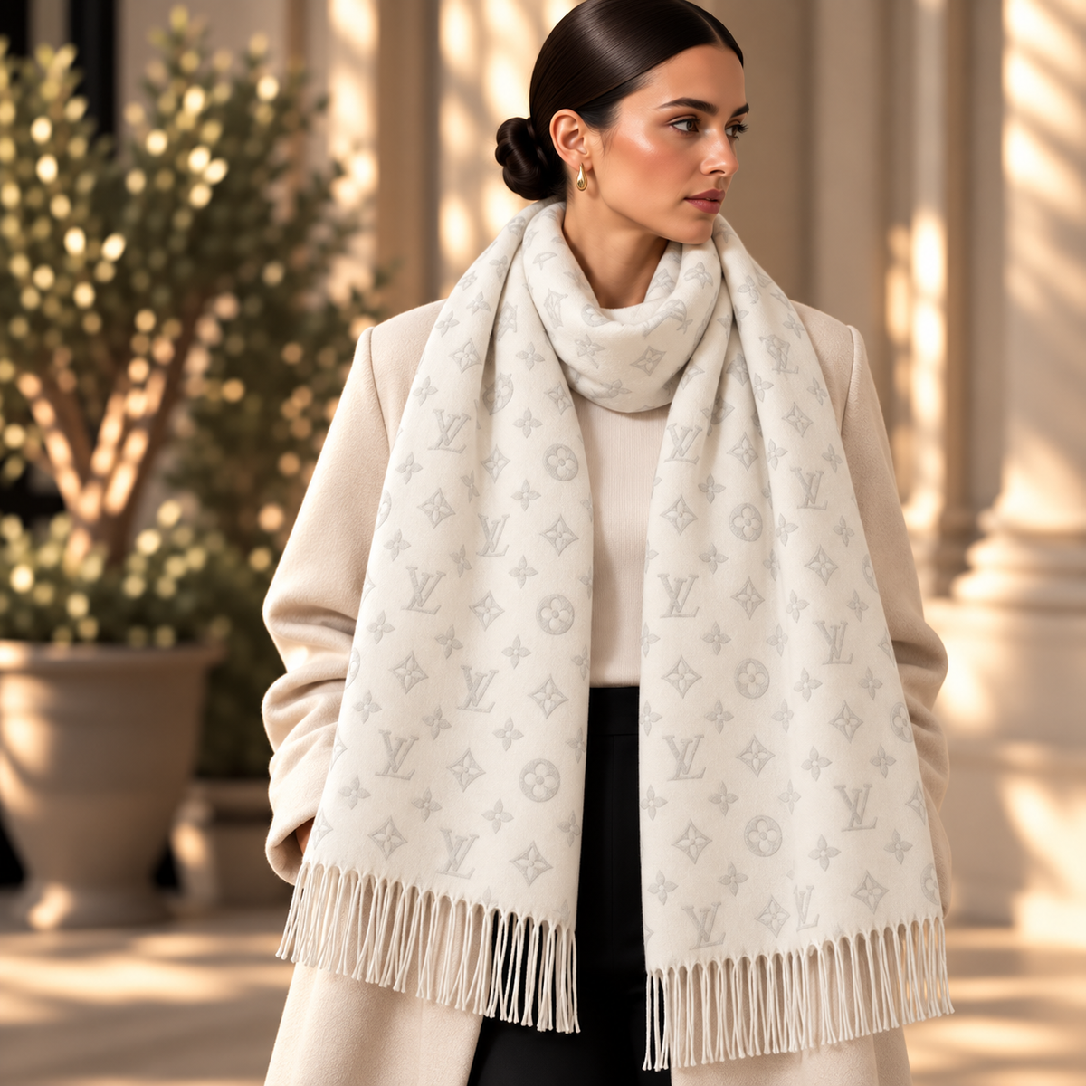 Louis Vuitton echarpe en laine