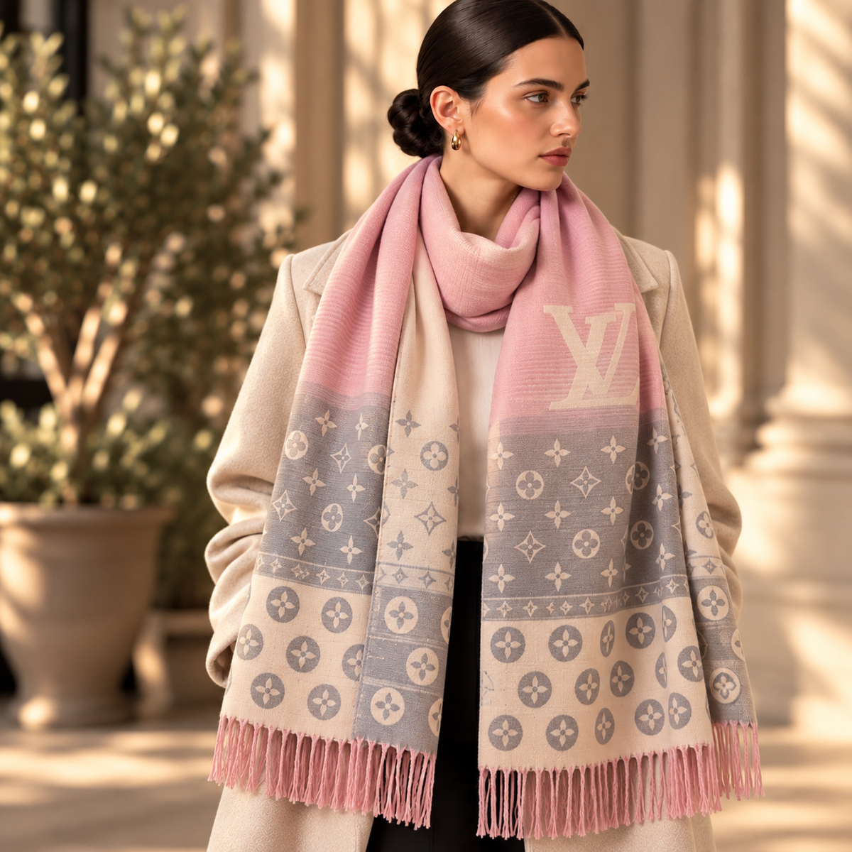 louis vuitton heritage scarf