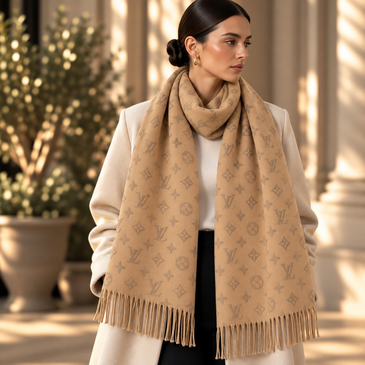 Louis Vuitton echarpe en laine