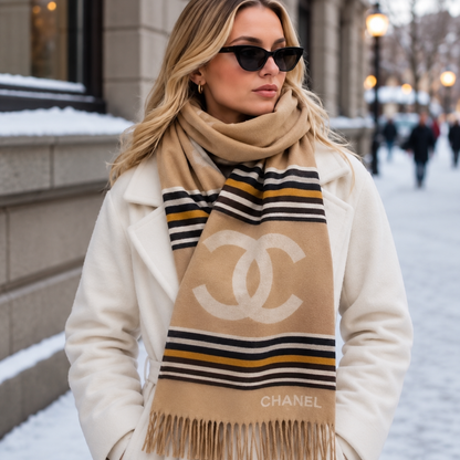 Chanel echarpe en laine