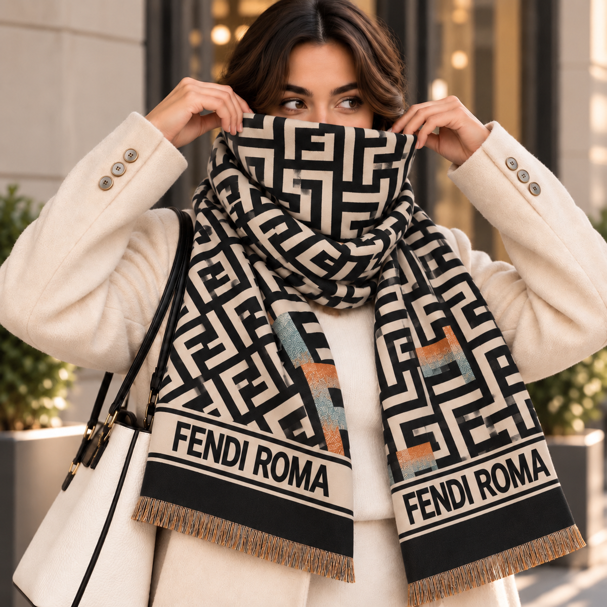 FENDI ROMA heritage scarf