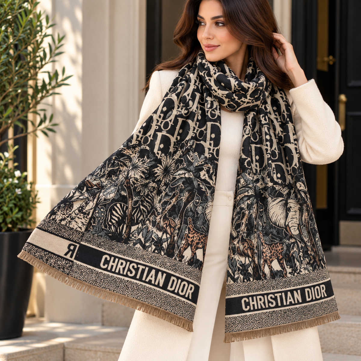 CHRISTIAN DIOR heritage scarf