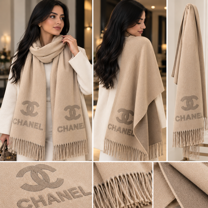 CHANEL echarpe en laine