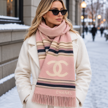 Chanel echarpe en laine