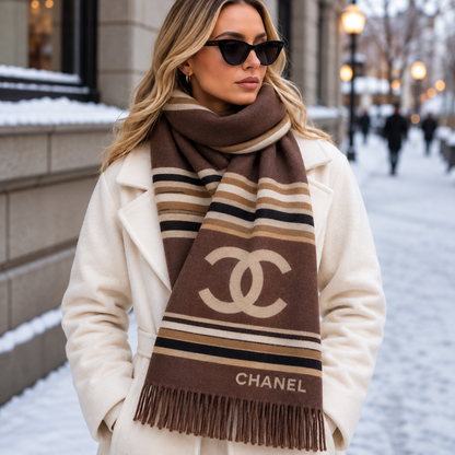 Chanel echarpe en laine