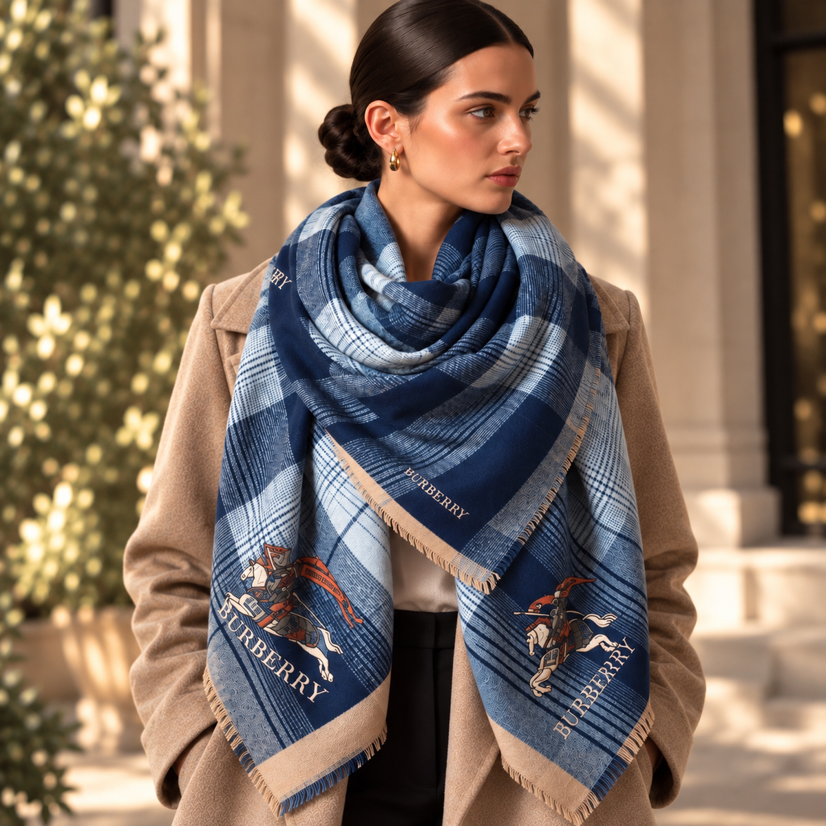 Burberry echarpe en laine
