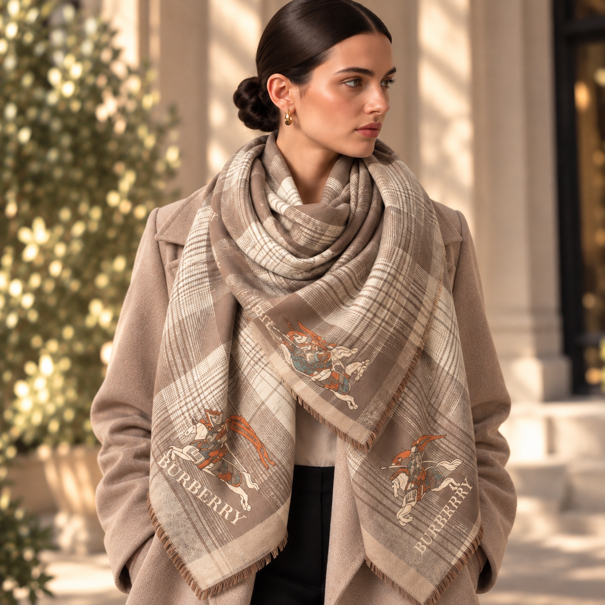 Burberry echarpe en laine